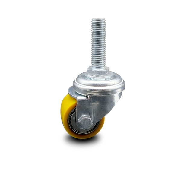 Low Profile Polyurethane 35mm Wheel 12mm Threaded Stem Caster